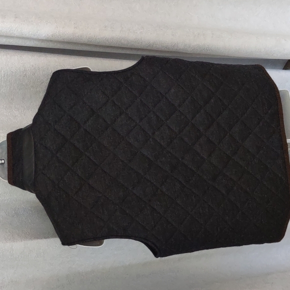 🦙Alpaca Wool Men's Gray Brown Zip snap Vest Jacket $395 Daniel Cremieux New - Picture 5 of 16